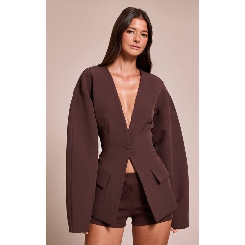 Blazer À Taille Cintrée Manches Cocon Avec Poches | Taille 42 - PrettyLittleThing - Modalova