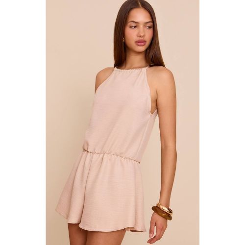 Natural Combi-short Fluide Col Montant Texturé | Taille 32 - PrettyLittleThing - Modalova