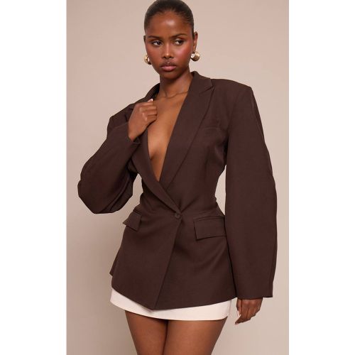 Blazer À Manches Cocon Et Détail Asymétrique | Taille 42 - PrettyLittleThing - Modalova