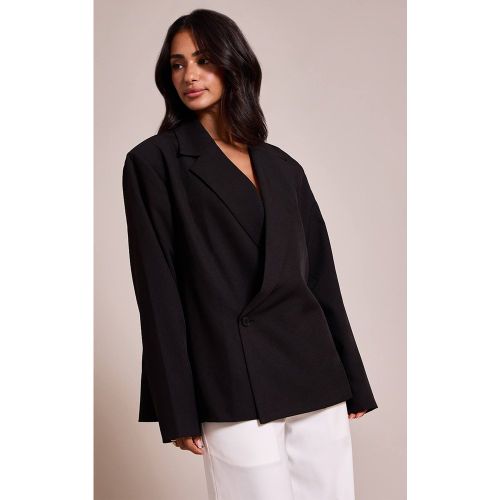 Black Blazer Croisé Oversize Boxy Petite | Taille Medium - PrettyLittleThing - Modalova