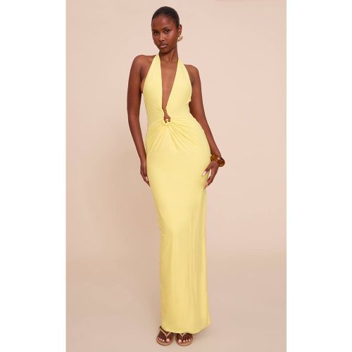 Lemon Robe Maxi À Double Couche Toucher Doux Avec Détails De Finition | Taille 42 - PrettyLittleThing - Modalova