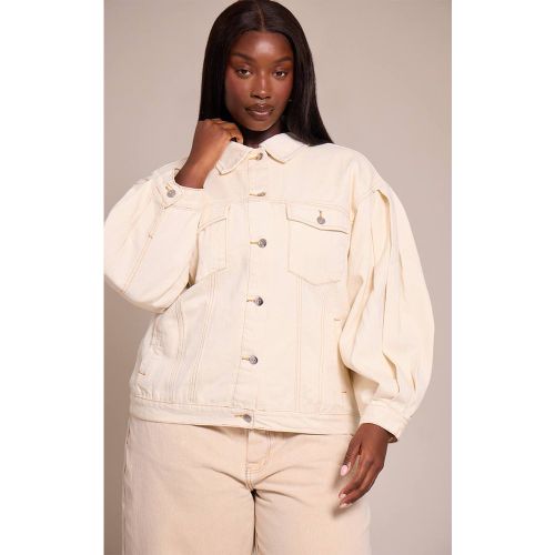 Veste En Jean Oversize À Manches Cocon Grande Taille | Taille 46 - PrettyLittleThing - Modalova