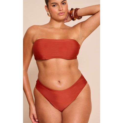 Bas De Bikini Grande Taille Mix & Match Taille Haute Coupe Échancrée | Taille 54 - PrettyLittleThing - Modalova