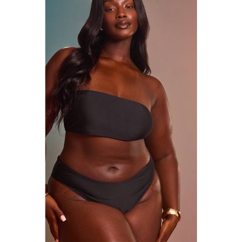 Black Bas De Bikini Grande Taille Mix & Match Taille Haute Coupe Échancrée | Taille 54 - PrettyLittleThing - Modalova