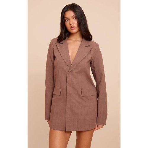 Robe Blazer En Mélange De Lin | Taille 42 - PrettyLittleThing - Modalova