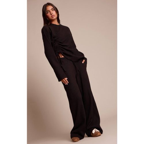 Black Ensemble Coordonné Pantalon Large Ultra Doux | Taille 32 - PrettyLittleThing - Modalova