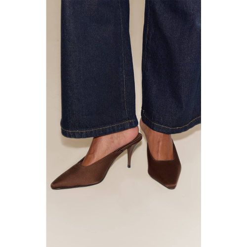 Mules À Bout Carré Ciselé En Poil De Poney | Taille 38 - PrettyLittleThing - Modalova