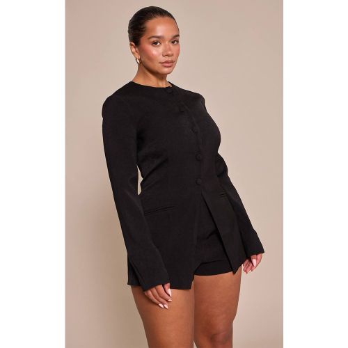 Black Combi-short Blazer Ajusté À Boutons Devant Shape | Taille 36 - PrettyLittleThing - Modalova