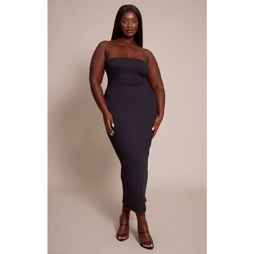 Black Robe Maxi Bandeau Sculptante Grande Taille | Taille 44 - PrettyLittleThing - Modalova