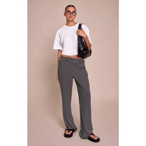 Black Pantalon Large À Rayures Style Boyfriend | Taille 42 - PrettyLittleThing - Modalova