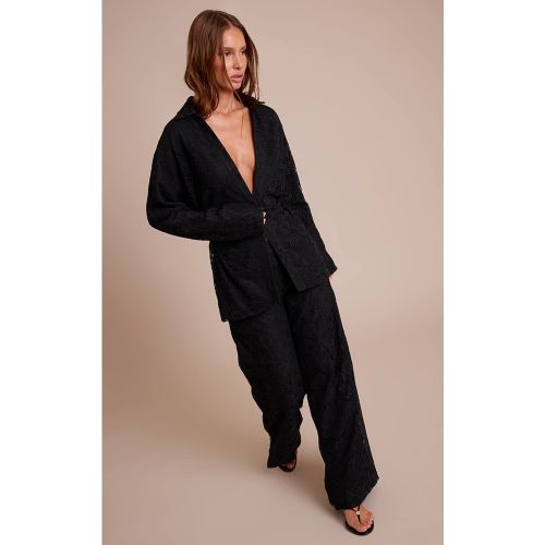 Black Pantalon Large En Dentelle Ensemble Coordonné | Taille 32 - PrettyLittleThing - Modalova