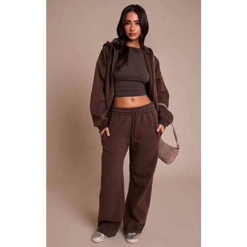 Jogger Petite À Coutures Contrastantes Et Cordon De Serrage Coupe Droite | Taille XS - PrettyLittleThing - Modalova