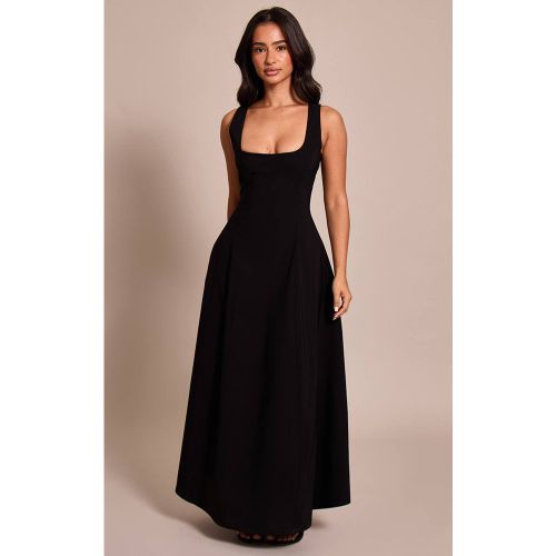 Black Robe Maxi Sans Manches À Encolure Dégagée Petite | Taille 42 - PrettyLittleThing - Modalova