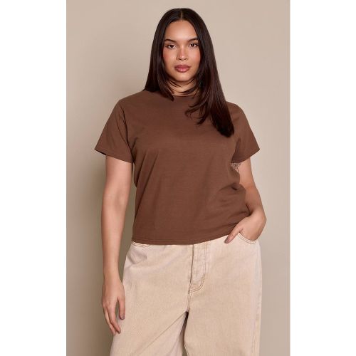 T-shirt Grande Taille En Coton Premium À Manches Courtes | Taille 44 - PrettyLittleThing - Modalova