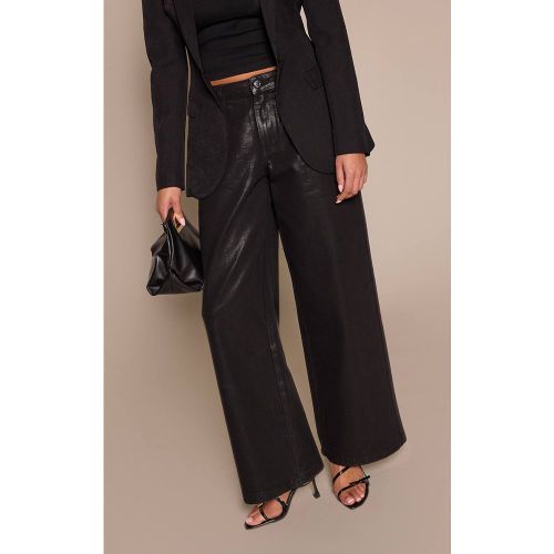 Black Sandale À Talon Bride Arrière En Synthétique À Bout Angulaire Avec Détail Boucle Argentée | Taille 38 - PrettyLittleThing - Modalova