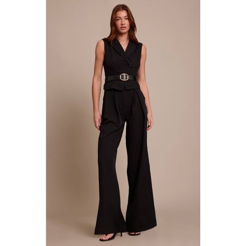 Black Combinaison-pantalon Droite Tissée Ajustée | Taille 42 - PrettyLittleThing - Modalova
