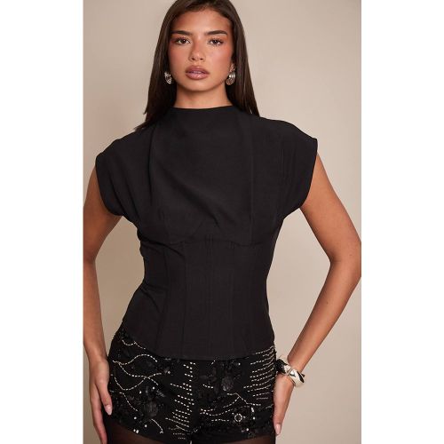 Black Haut À Taille Cintrée | Taille 42 - PrettyLittleThing - Modalova