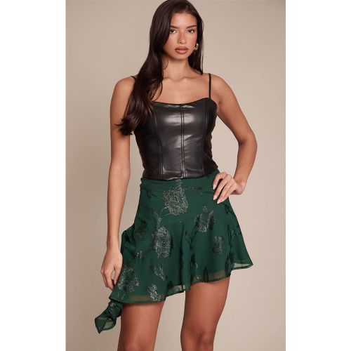 Forest Green Mini Jupe Fluide Brodée | Taille 32 - PrettyLittleThing - Modalova