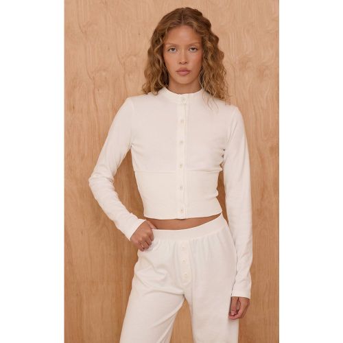 Cream Ensemble Coordonné Haut Ultra Doux | Taille 44 - PrettyLittleThing - Modalova