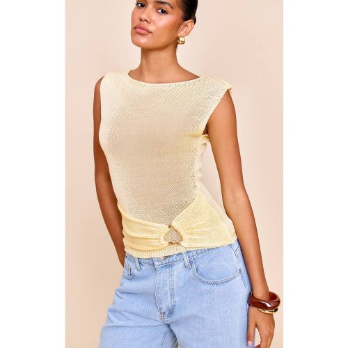 Lemon Haut Col Bateau À Bordure Ajourée | Taille XS - PrettyLittleThing - Modalova