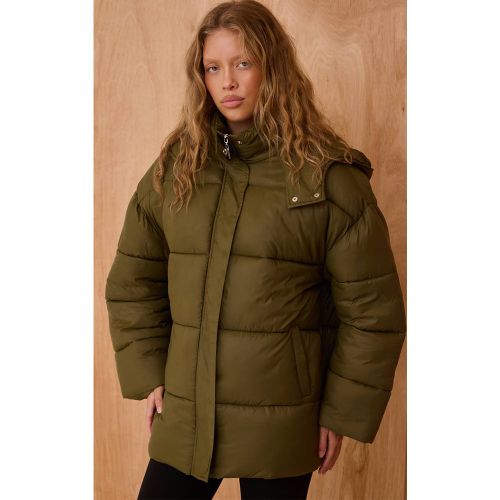 Olive Doudoune À Casynthétiqueche Oversize | Taille XS - PrettyLittleThing - Modalova
