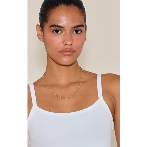 Gold Collier Chaîne À Maillons Tiret - PrettyLittleThing - Modalova