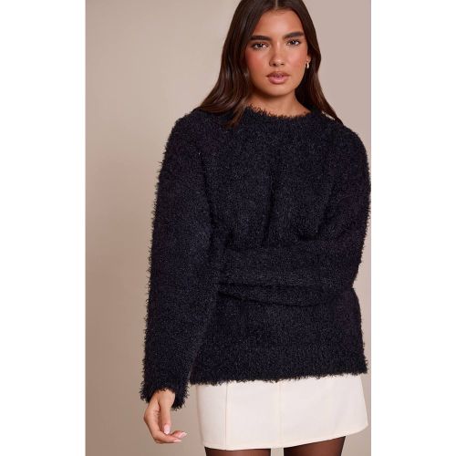 Black Synthétiquell Oversize En Maille Peluche | Taille XS - PrettyLittleThing - Modalova
