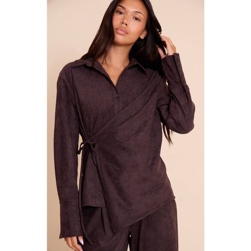 Ensemble Coordonné Chemise Cache-cœur En Synthétique | Taille 32 - PrettyLittleThing - Modalova
