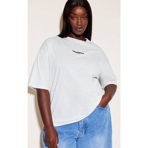 Cream T-shirt Oversize Basic Plus | Taille 2XL - PrettyLittleThing - Modalova