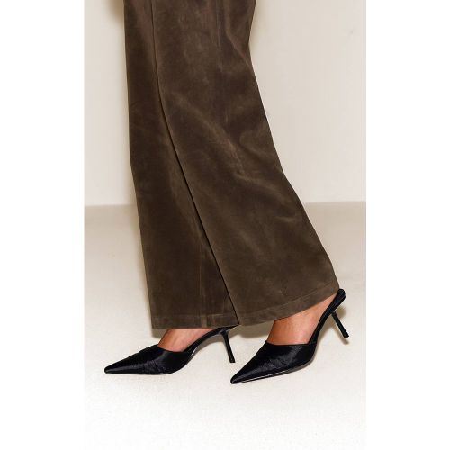 Black Mule À Talon Kick En Synthétique | Taille 36 - PrettyLittleThing - Modalova