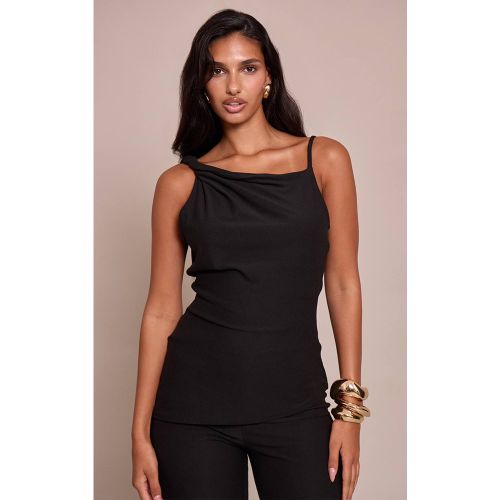 Black Haut À Bretelle Asymétrique Toucher Doux | Taille 32 - PrettyLittleThing - Modalova
