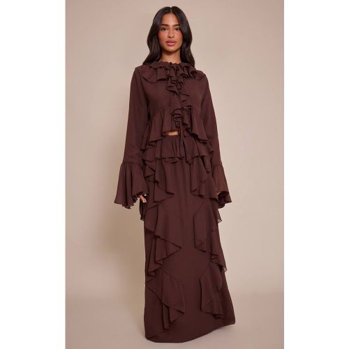 Ensemble Jupe Longue En Mousseline À Volants Petite | Taille 36 - PrettyLittleThing - Modalova