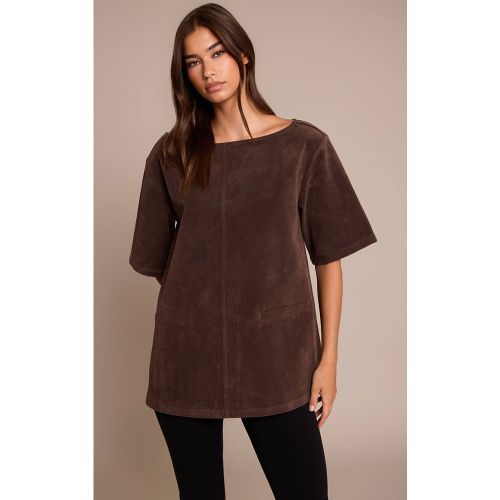 Dark Chocolate Haut Structuré Oversize Boxy En Synthétique Avec Détails | Taille 42 - PrettyLittleThing - Modalova