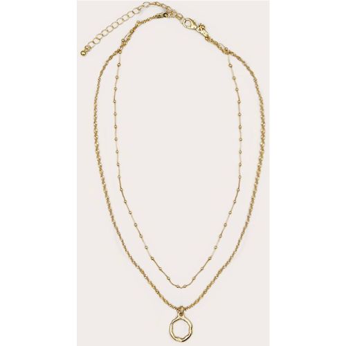 Gold Collier Superposé À Chaîne Boule Délicate Plaqué Or Véritable - PrettyLittleThing - Modalova