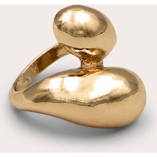 Gold Bague Tourbillon Épaisse | Taille Small/Medium - PrettyLittleThing - Modalova