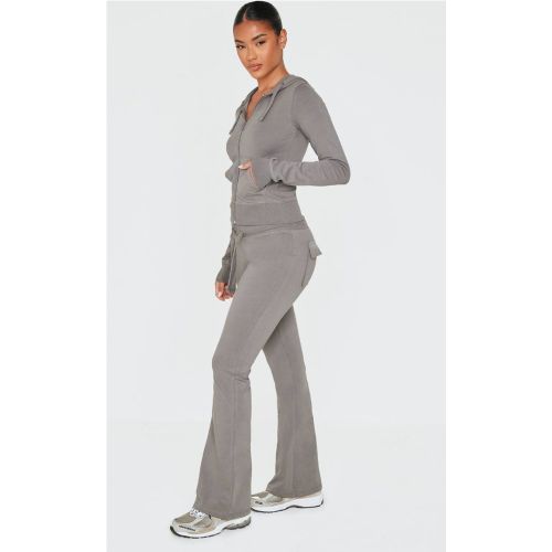 Charcoal Pantalon Évasé Skinny Taille Basse Coordonné | Taille 42 - PrettyLittleThing - Modalova