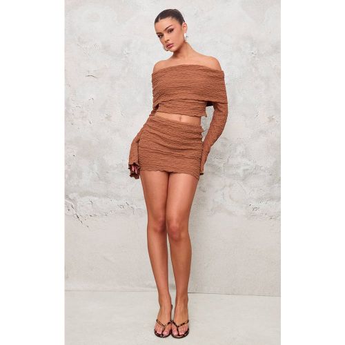 Mini-jupe Texturée À Revers | Taille 36 - PrettyLittleThing - Modalova