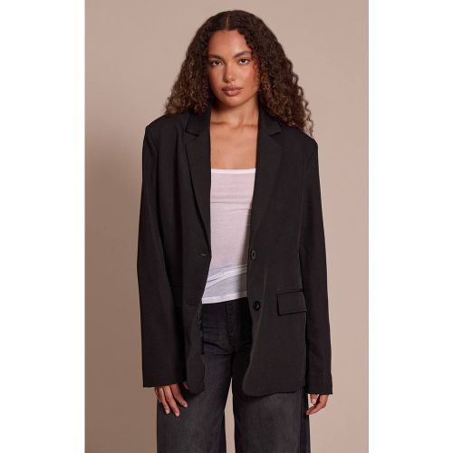 Black Blazer Oversize Structuré Tall Avec Détails De Coutures | Taille 34 - PrettyLittleThing - Modalova