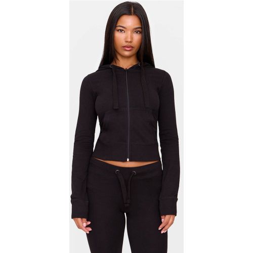 Black Haut De Survêtement Ajusté Zippé Coordonné | Taille 32 - PrettyLittleThing - Modalova