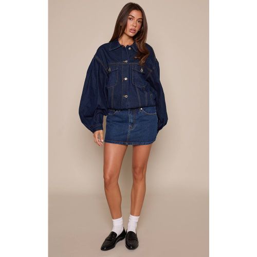Jupe Mini En Jean Classique Taille Moyenne | Taille 42 - PrettyLittleThing - Modalova