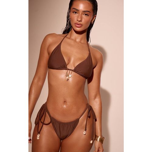 Haut De Bikini Triangle Avec Ornement De Breloques | Taille 32 - PrettyLittleThing - Modalova