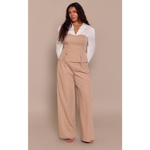 Stone Pantalon Large À Détails Plissés Shape | Taille 42 - PrettyLittleThing - Modalova