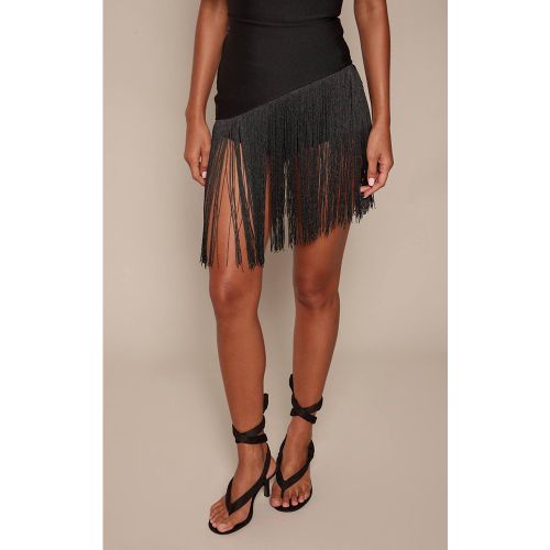 Black Sandales À Talon En Synthétique Avec Bride Tube Et Tong Entre-orteils | Taille 36 - PrettyLittleThing - Modalova