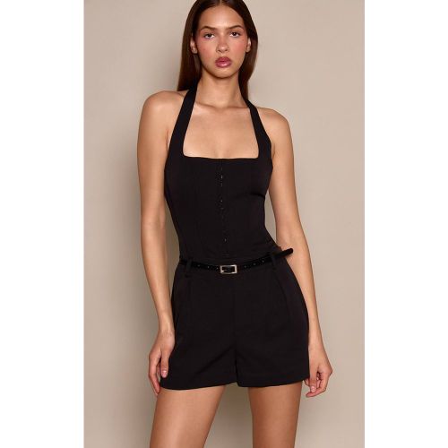 Combi-short Ajustée À Détail Ceinture Corset | Taille 42 - PrettyLittleThing - Modalova