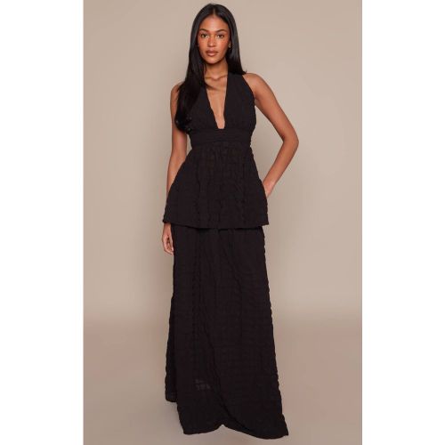 Black Ensemble Coordonné Jupe Longue Texturée À Bulles Tall | Taille 36 - PrettyLittleThing - Modalova