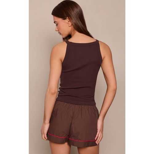 Short Rayé À Détail De Passepoil Contrasté | Taille 42 - PrettyLittleThing - Modalova