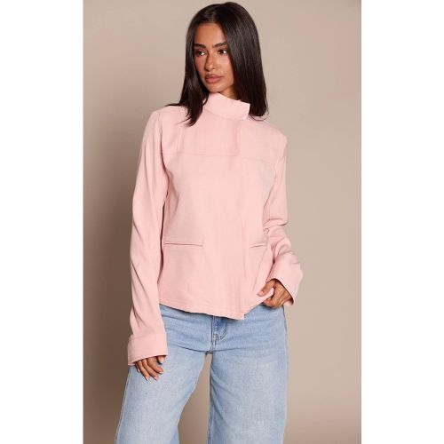Baby Pink Veste Ajustée Col Cheminée Petite | Taille 32 - PrettyLittleThing - Modalova