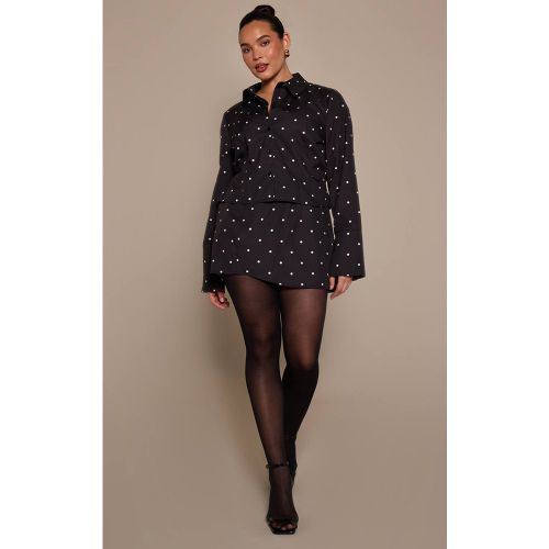 Mini-jupe À Pois Grande Taille | Taille 44 - PrettyLittleThing - Modalova