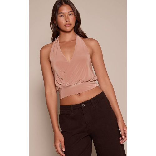 Top Dos-nu Fluide Et Ample À Col Licou | Taille 42 - PrettyLittleThing - Modalova