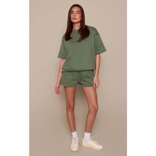 Sea Green Short En Molleton - | Taille XS - PrettyLittleThing - Modalova